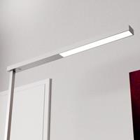 Lampenwelt.com Tamilo - zilverkleurige kantoor vloerlamp LED's