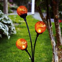 LED Solar Beacon Trio Amber Globen - STAR