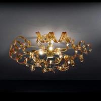 Mettallux Amberkleurige plafondlamp Amber, diameter 60 cm