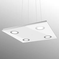 Evotec Vierkante LED-plafondlamp Pano, wit