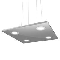 Evotec Vierkante LED-hanglamp Pano, metallic