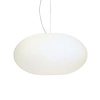 Casablanca Glazen hanglamp AIH, 38 cm, wit mat