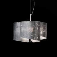 Selene Fantastische hanglamp Papiro, 3-lichts, zilver