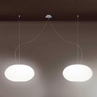 Casablanca Design-hanglamp AIH, 28 cm, wit glanzend