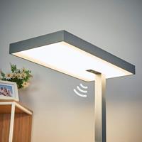 Lampenwelt.com Bureau LED vloerlamp Nora met bewegingssensor