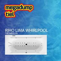 Riho Ligbad Lima 180X80X46 cm Sportpakket Deluxe Whirlpool 