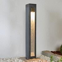 Lampenwelt.com LED tuinpadverlichting Adejan, basaltsteen, 70 cm