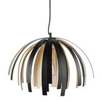 Leitmotiv Willow Lamp - Hanglamp - Aluminium - Ø50 x 35 cm - Zwart/goudkleurig