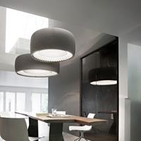 Luceplan Silenzio LED hanglamp grijs Ø 120cm
