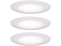 LED-badkamer inbouwlamp 19.5 W 230 V Warm-wit Paulmann 99940 Wit Set van 3