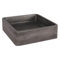 Douche Concurrent Waskom Opbouw Differnz Marba Vierkant 40x12cm Beton Donkergrijs