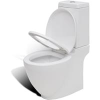 VidaXL Design toilet vierkant keramiek wit