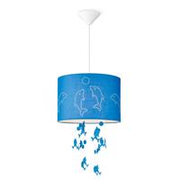 Home Sweet Home lampenkap Dolphins 30 cm blauw