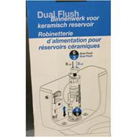 AquaVive universeel spoelmechanisme dualflush keramisch reservoir