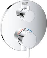 Grohe - Atrio Thermostat-Wannenbatterie mit integrierter 2-Wege-Umstellung, 2 Verbraucher, Farbe: Chrom - 24138003