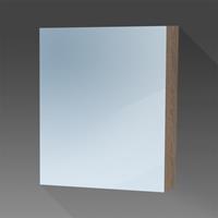 Saniclass Dual spiegelkast 60x70x15 indirecte LED verlichting legno viola rechtsdraaiend 7759