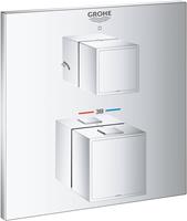 Grohe Grohtherm Cube afdekset thermostaat met omstel chroom