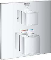 Grohe Grohtherm Cube afdekset thermostaat met omstel chroom