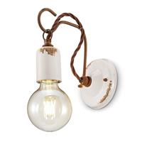 Ferroluce C665 wandlamp in vintage stijl wit