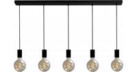 Urban interiors Hanglamp Bulby 5-lichts Zwart
