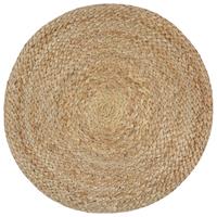 vidaXL Handgefertigter Sitzpuff Dunkelgrau 40 x 45 cm Jute Grau