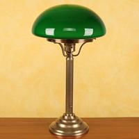 Berliner Messinglamp Messing tafellamp Hari met groene kap