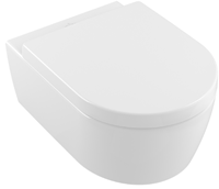 Villeroy & Boch Avento Combipack hangend toilet DirectFlush inclusief toiletzitting met softclose en quickrelease, stone white