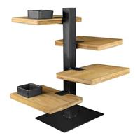 Gusta Etagere Gusta Etagere 19,5 x 14,5 x 36 cm schwarz/ braun