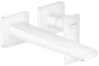 Hansgrohe Metropol Einhebel-Waschtischmischer Unterputz, Hebelgriff, Ausladung 225mm, Wandmontage, Farbe: weiss matt - 32526700