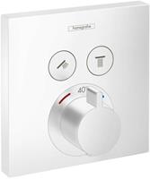 Hansgrohe Showerselect afdekset thermostaat 2 functies mat wit
