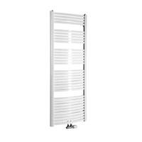 sapho Handdoekradiator  Aqualine Gebogen 65x174.1 cm Wit 