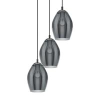 EGLO Stars Of Light H&auml;ngeleuchte Estanys, schwarz, 3-flammig