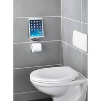 WENKO Toilettenpapierhalter mit Smartphone-Ablage