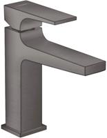 Hansgrohe Metropol wastafelkraan met clickwaste brushed black chrome