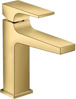 Hansgrohe Metropol wastafelkraan met clickwaste polished gold optic