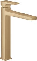 Hansgrohe Metropol wastafelkraan met clickwaste brushed bronze