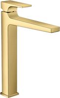 Hansgrohe Metropol wastafelkraan met clickwaste polished gold optic