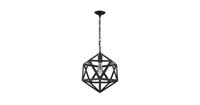 Groenovatie Industrieel Metalen Polyhedron Hanglamp Zwart