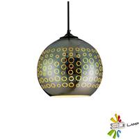 BES LED LED Hanglamp 3D - Radus - Rond - Chroom Glas - E27