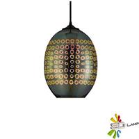 BES LED LED Hanglamp 3D - Radus - Ovaal - Chroom Glas - E27