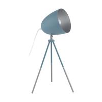 EGLO tafellamp Chester-p - donkerblauw/zilver