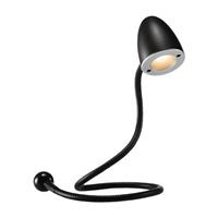 Hansa LED-USB-lamp SNAKE, hoogte 350 mm, zwart