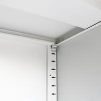 Büroschrank mit Schiebetüren Metall 90 x 40 x 90 cm Grau - VIDAXL