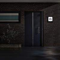 Paulmann,LED Außen-Wandleuchte Panel 30x30 cm IP44 11W 230V Anthrazit Hausnummer mit Bewegungsmelder