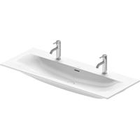 Duravit Viu meubelwastafel 123cm met 2 kraangat wit