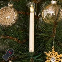 Konstsmide Christmas LED Kerstboomkaarsen draadloos, 16 cm, 10 lampen