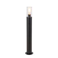 QAZQA staande Buitenlamp rullo - Zwart - Modern - D 140mm