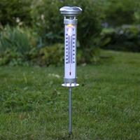 Best Season LED-Solarleuchte Celsius, Außenthermometer