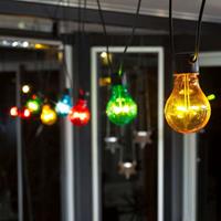 Konstmide CHRISTMAS LED-Lichterkette Biergarten Basis-Set, bunt