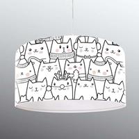 Maco Design Met kattenmotief bedrukte hanglamp Cats